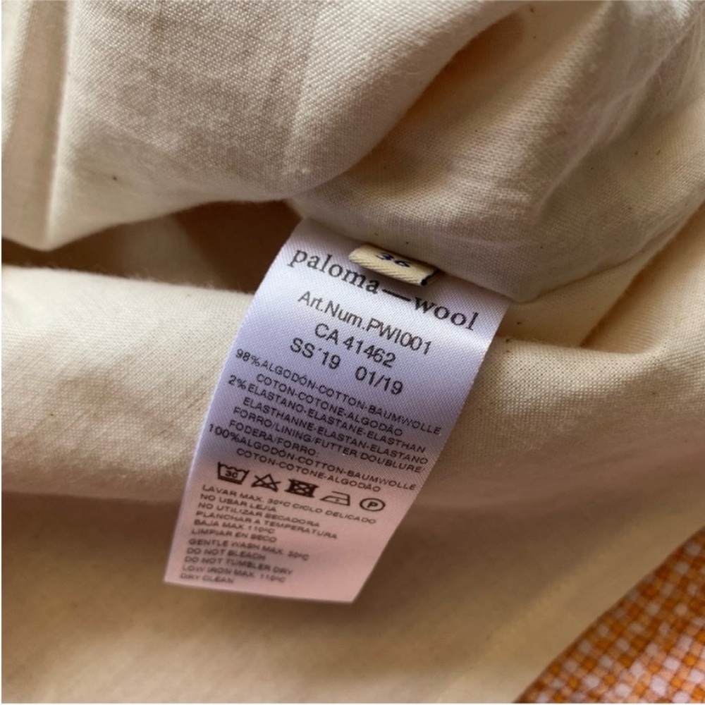 Paloma Wool Serena Dress Orange Sold on Garmentory Size Small NWT Clean Girl - Picture 15 of 16